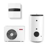 Pompa de caldura monobloc pentru incalzire si racire Ariston Nimbus Flex 50 M NET R32 - 5kW cu boiler indirect 200L