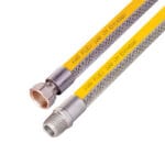 Racord Pt. Gaz Flexibil împletit cu protecție PVC – EN14800 [FI- FE] – ½” x ½” - 125 cm