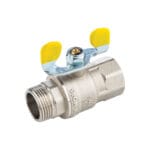 Robinet pt. Gaz cu Mâner Fluture, Mob 5 [FI-FE] 1/2”