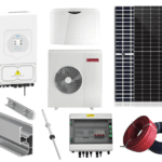Kit Pompa De Caldura Monobloc Ariston Nimbus Pocket 80 M-T NET R32 + Kit Sistem Fotovoltaic Monofazat 8kw Fara Stocare, Invertor Hibrid Deye 8kw, 18 Panouri Canadian Solar 455W Cu Montaj Inclus