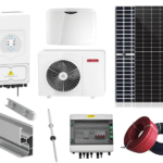 Kit Pompa De Caldura Monobloc Ariston Nimbus Pocket 50 M NET R32 + Kit Sistem Fotovoltaic Monofazat 6kw Fara Stocare, Invertor Hibrid Deye 6kw, 13 Panouri Canadian Solar 455W Cu Montaj Inclus