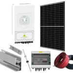 Kit Sistem Fotovoltaic Monofazat 5.3kw Fara Stocare Cu Invertor Hibrid Deye de 5kw, 11 Panouri Canadian Solar 455W