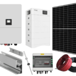 Kit Sistem Fotovoltaic Trifazat 80kw Fara Stocare Cu Invertor Hibrid Deye de 80kw, 176 Panouri Canadian Solar 455W, Baterie LiFePo4 V-tac High Voltage 40 KW