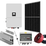 Kit Sistem Fotovoltaic Trifazat 80kw Fara Stocare Cu Invertor Hibrid Deye de 80kw, 176 Panouri Canadian Solar 455W