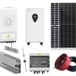 Kit Sistem Fotovoltaic Trifazat 8kw Cu Stocare, Invertor Hibrid Deye, 18 Panouri Fotovoltaice, Baterie LiFePo4 16kw Felicity