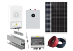 Kit Sistem Fotovoltaic Monofazat 6kw Cu Stocare, Invertor Hibrid Deye, 13 Panouri Fotovoltaice, Baterie LiFePo4 Deye 11.8kw